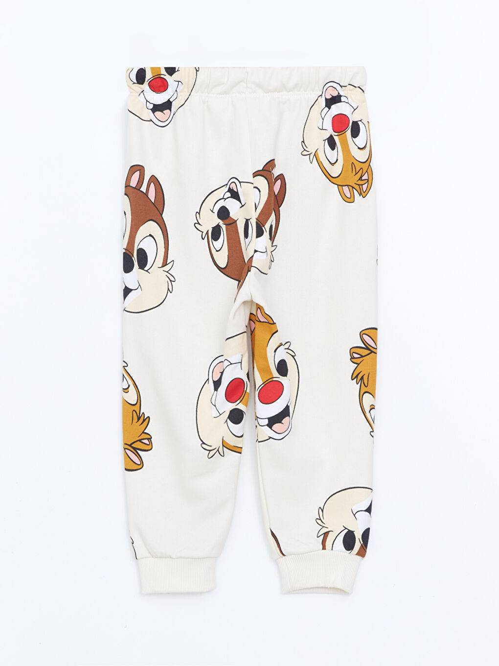 Ekru Chip and Dale Baskılı Erkek Çocuk Sweatshirt ve Eşofman Alt 2'li-4