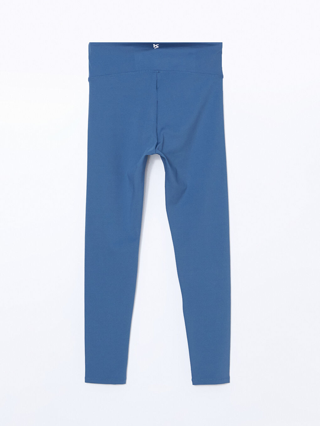 Mavi Beli Lastikli Kadın Tayt-5