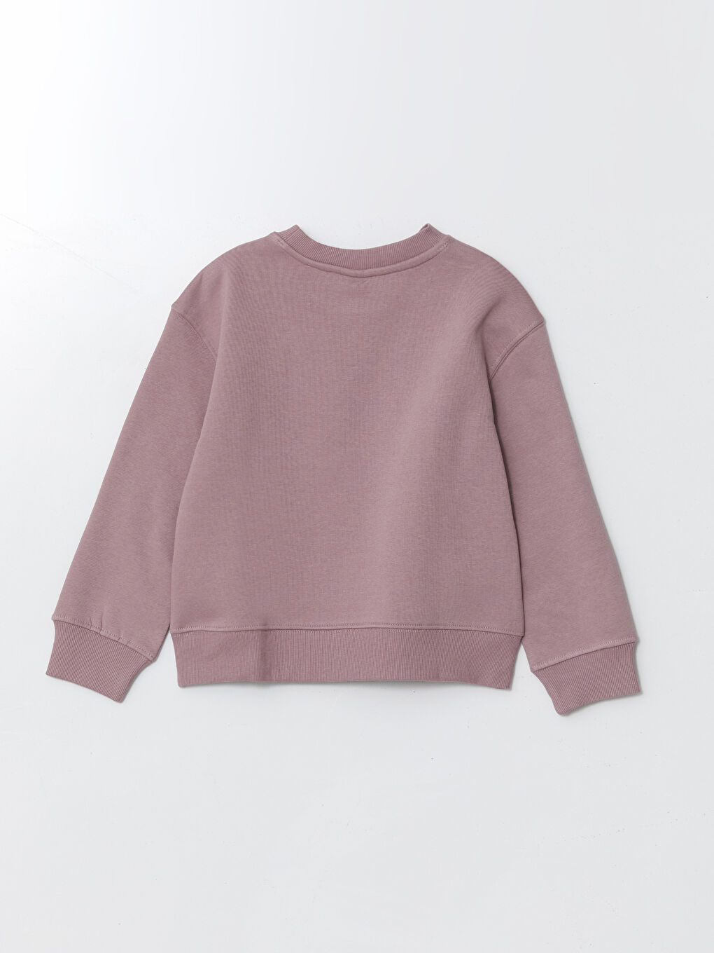 LCW Kids Lila Bisiklet Yaka Kız Çocuk Kalın Sweatshirt - 1