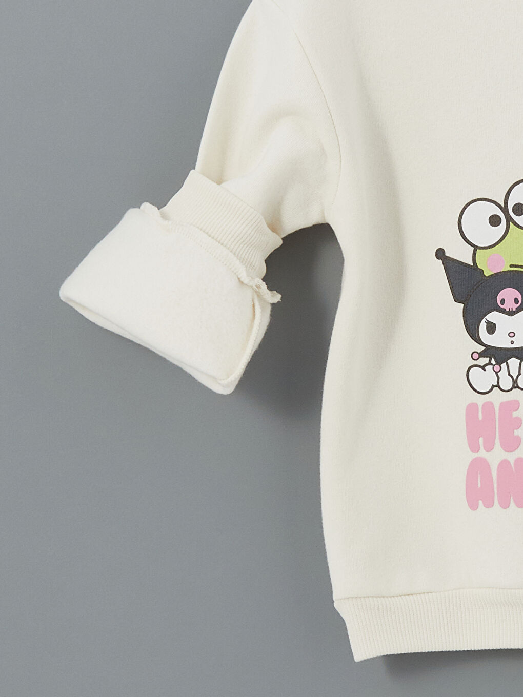 LCW baby Ekru Hello Kıtty Baskılı Kız Çocuk Sweatshirt - 1