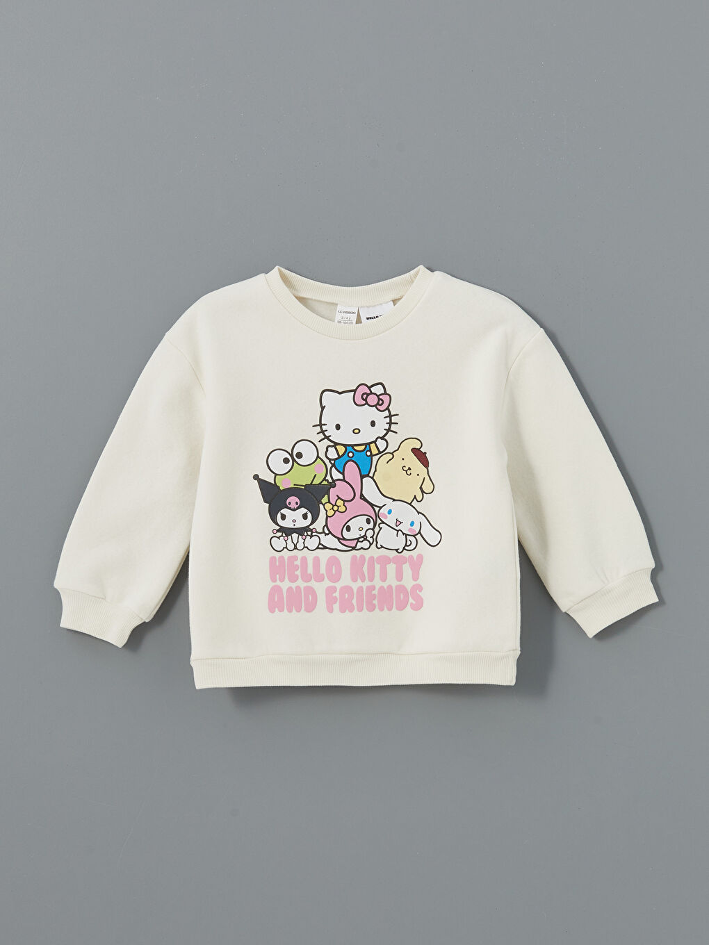 LCW Kids Hello Kitty Printed Girls' Sweatshirt -W4L168Z1-FES