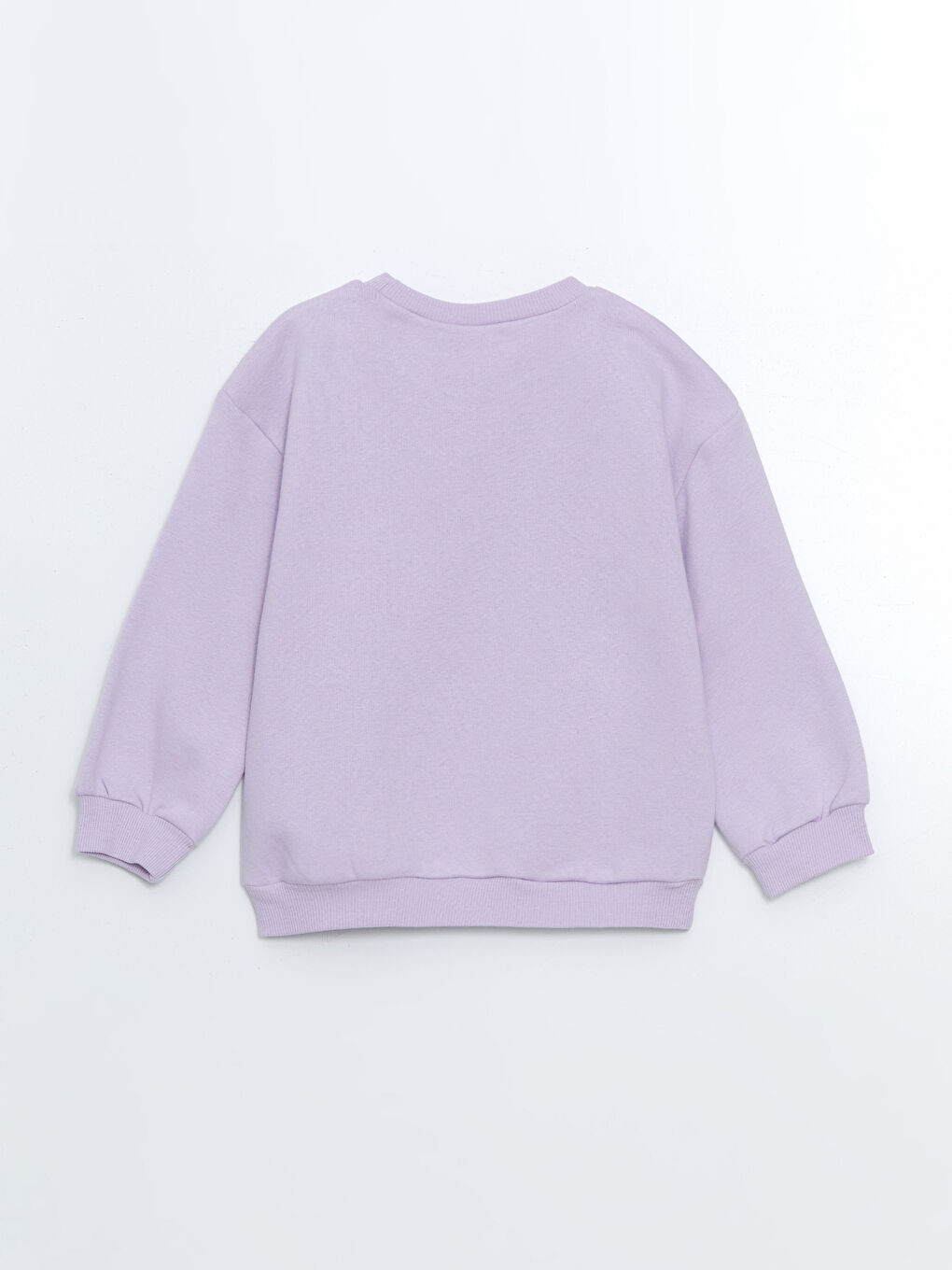 LCW baby Lila Bisiklet Yaka Baskılı Kız Çocuk Sweatshirt ve Tayt Pantolon 2'li - 2