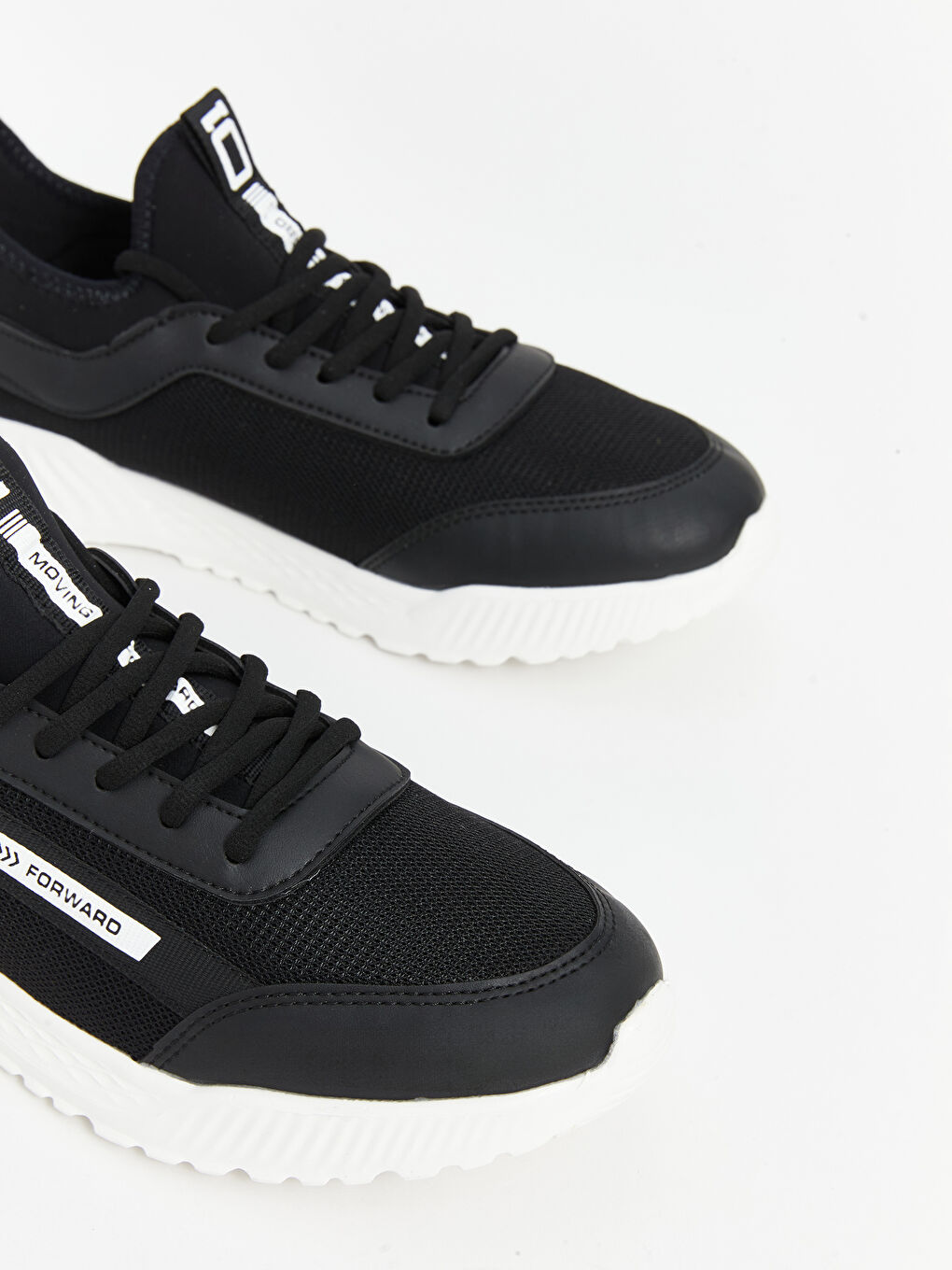 Siyah File Detaylı Erkek Spor Ayakkabı-2