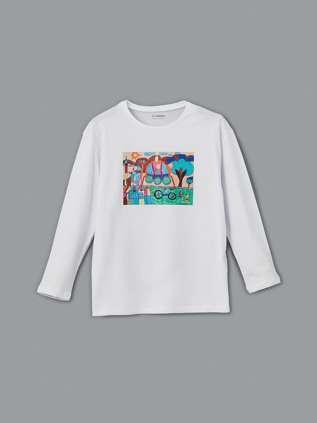 Crew Neck Printed Unisex Kids T-Shirt -W4L188Z4-U7E