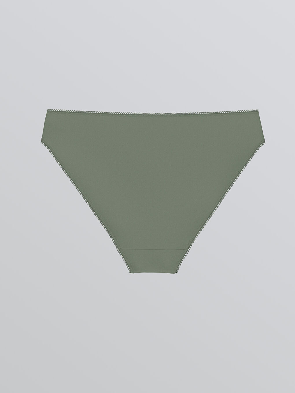 Yeşil Düz Bikini Külot	-1