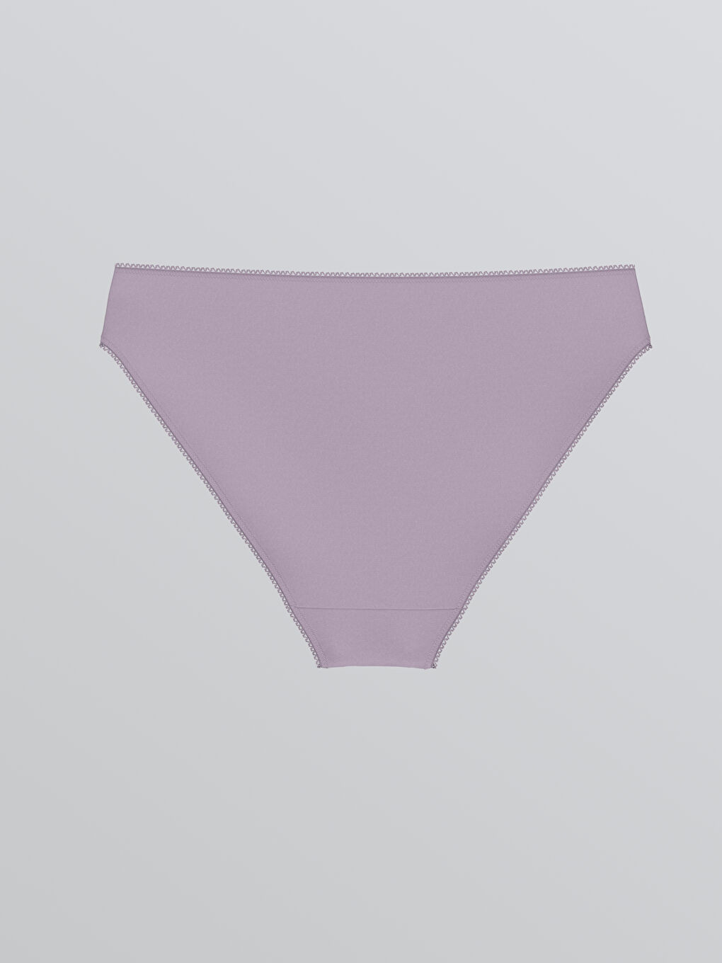 Lila Düz Bikini Külot	-1