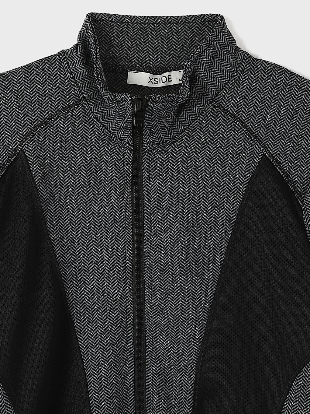 سويت شيرت بسحاب بياقة قمع للسيدات-3