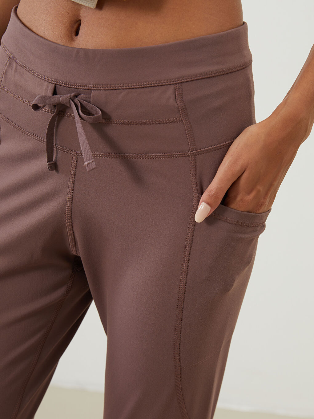 Women's Sweatpants with Elastic Waist -W4L293Z8-GYK