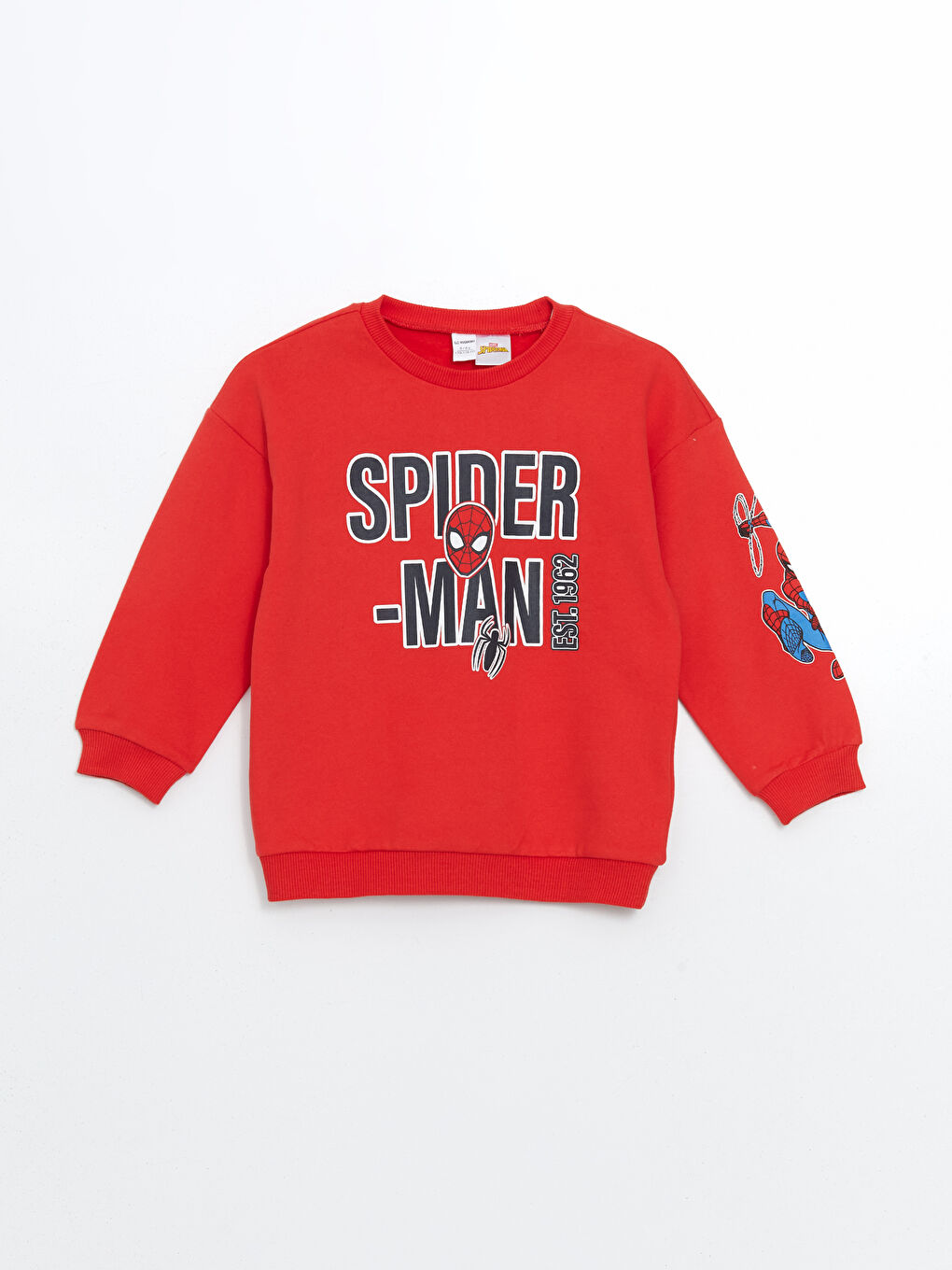 LCW baby Kırmızı Spiderman Baskılı Erkek Çocuk Sweatshirt ve Eşofman Alt 2'li - 1