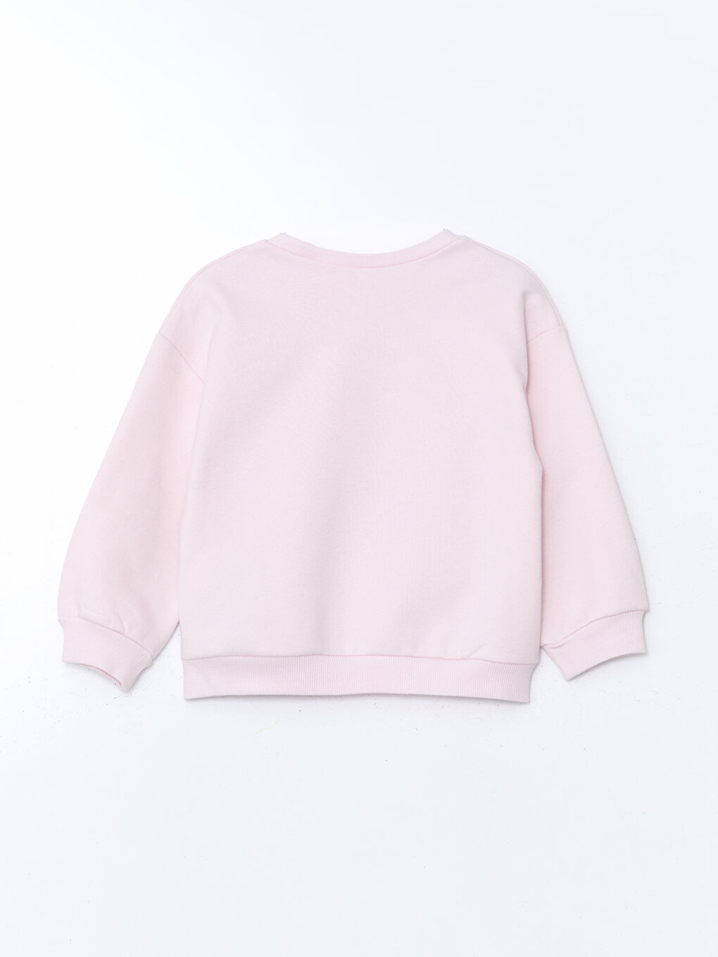 LCW Kids Pembe Bisiklet Yaka Lol Baskılı Kız Çocuk Sweatshirt - 1