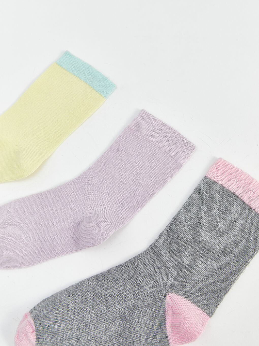 Karışık Kız Çocuk Soket Çorap 3'lü-1
