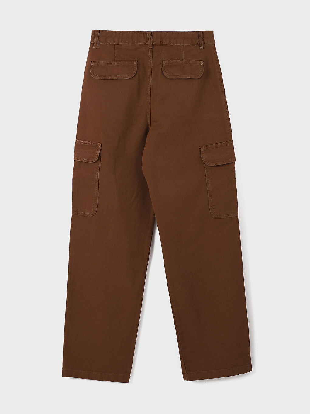 Standard Fit Gabardine Women's Cargo Trousers -W4L476Z8-CYX