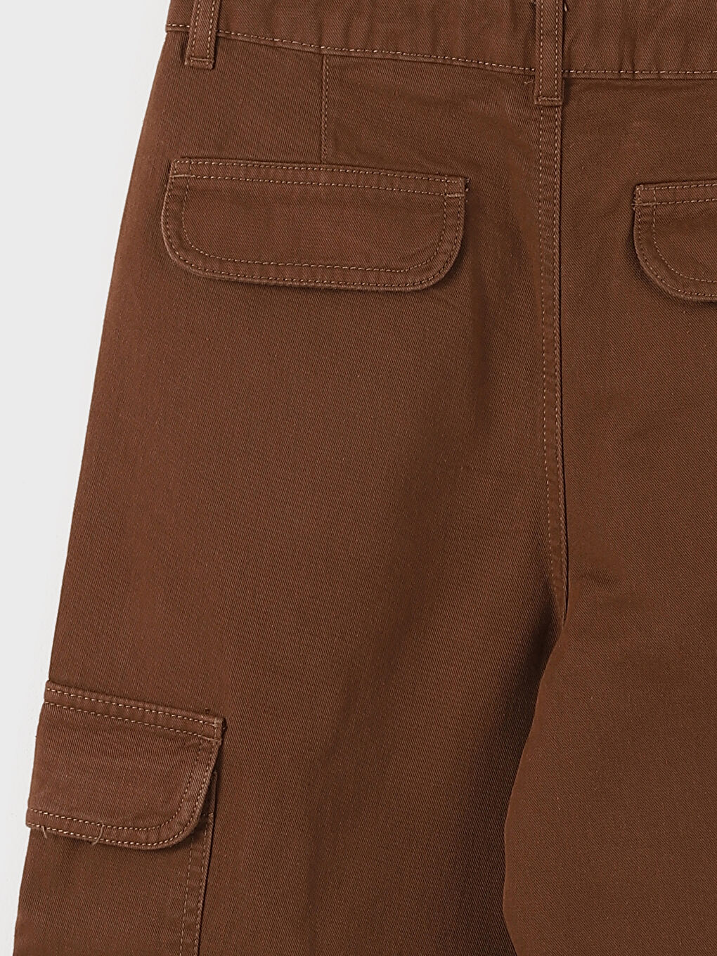 Standard Fit Gabardine Women's Cargo Trousers -W4L476Z8-CYX