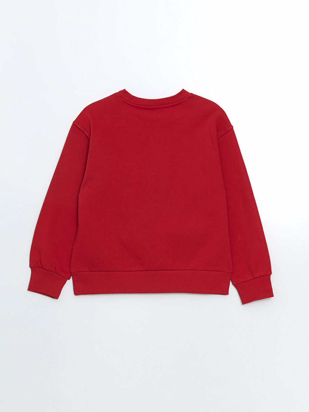 LCW Kids Kırmızı Bisiklet Yaka London Baskılı Kız Çocuk Sweatshirt - 1