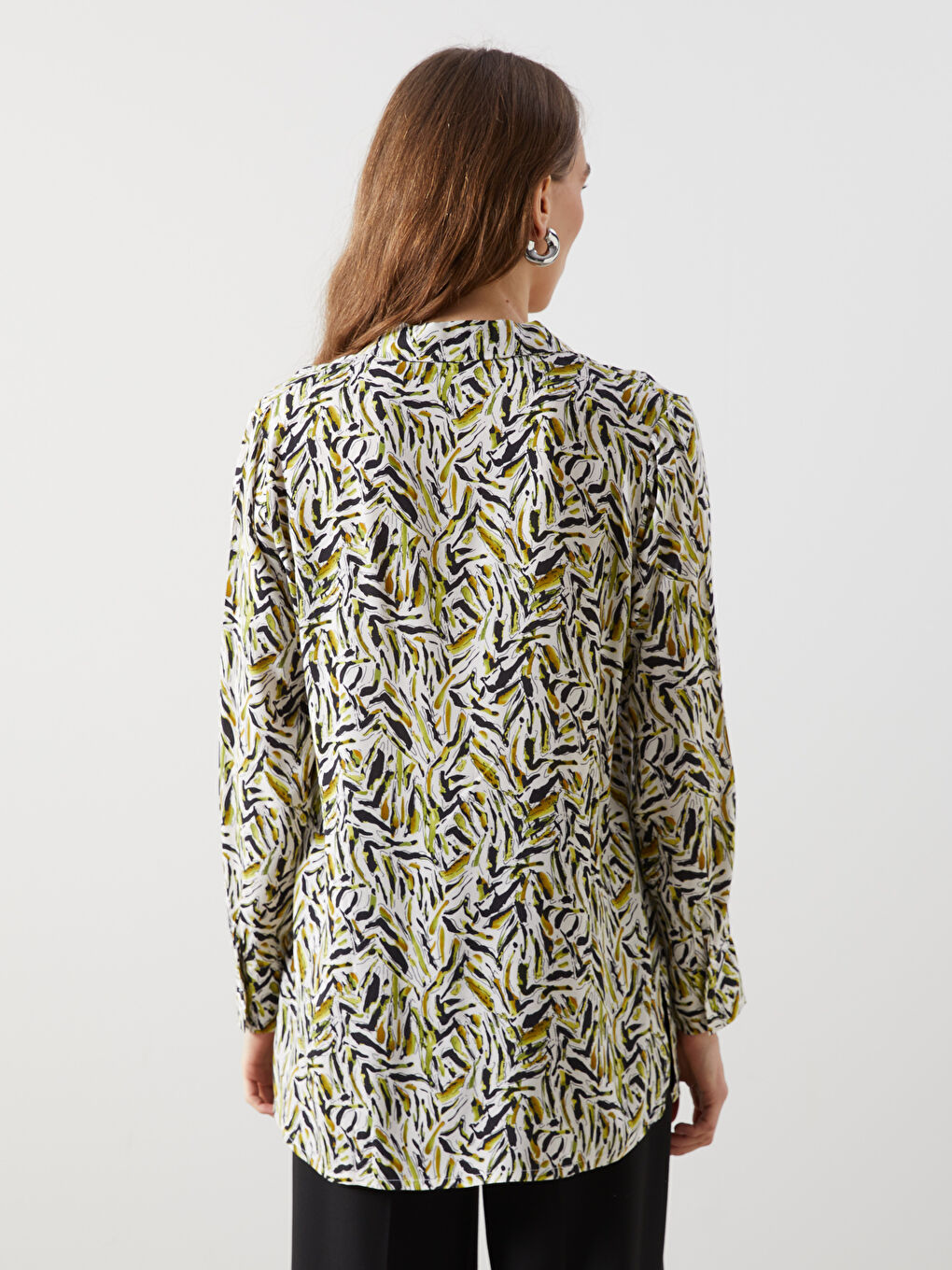 Patterned Women's Shirt Tunic-3