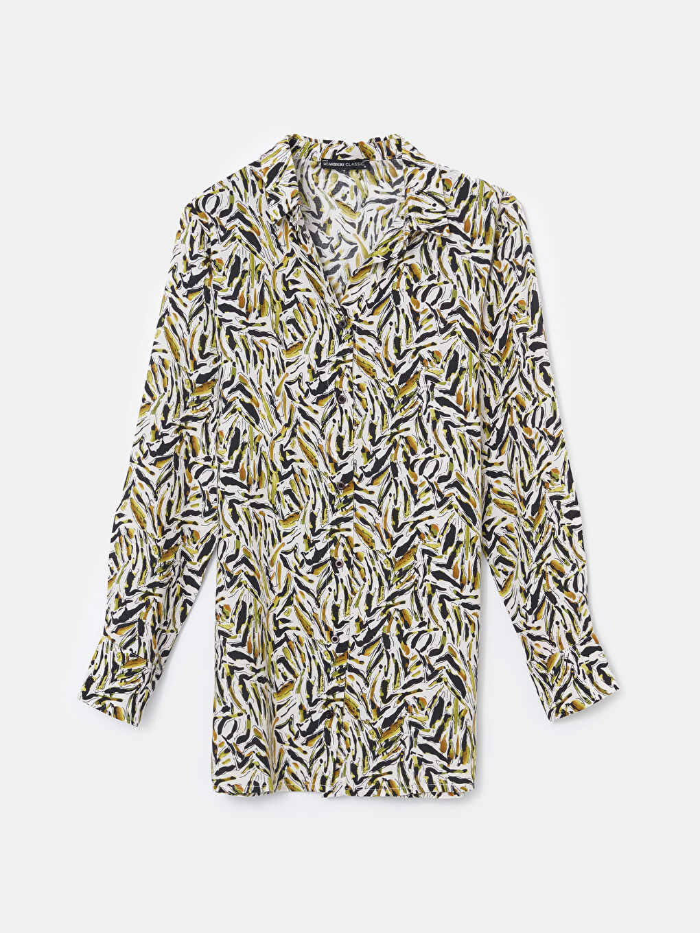 Patterned Women's Shirt Tunic-4