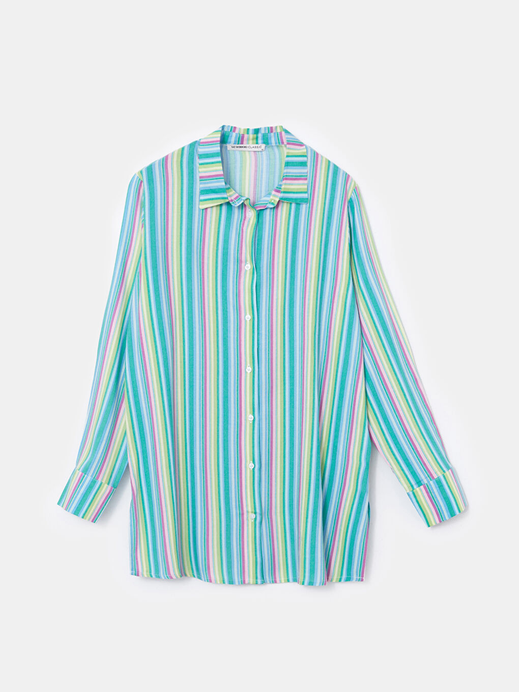 Striped Women's Shirt Tunic-4