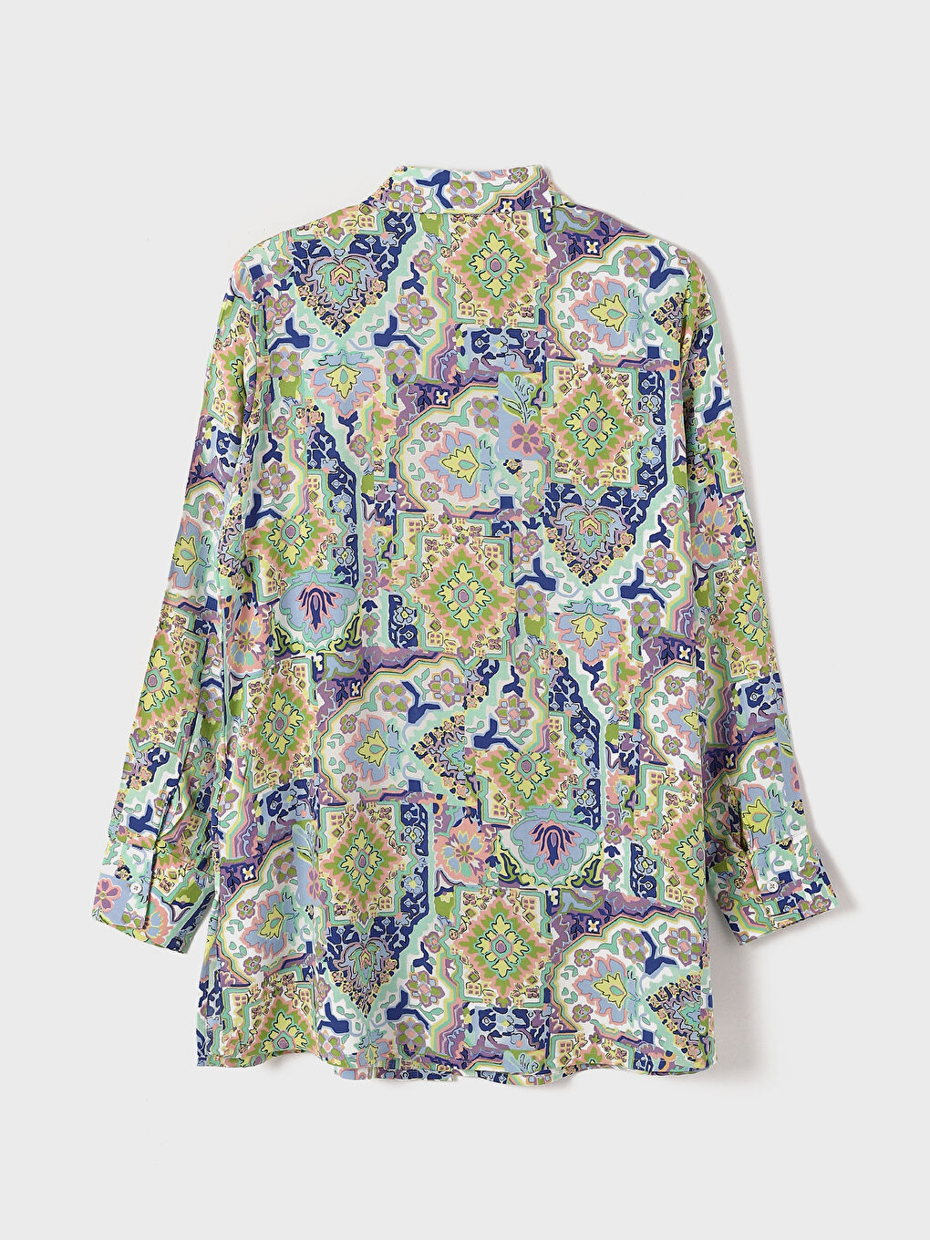 Patterned Women's Shirt Tunic-1