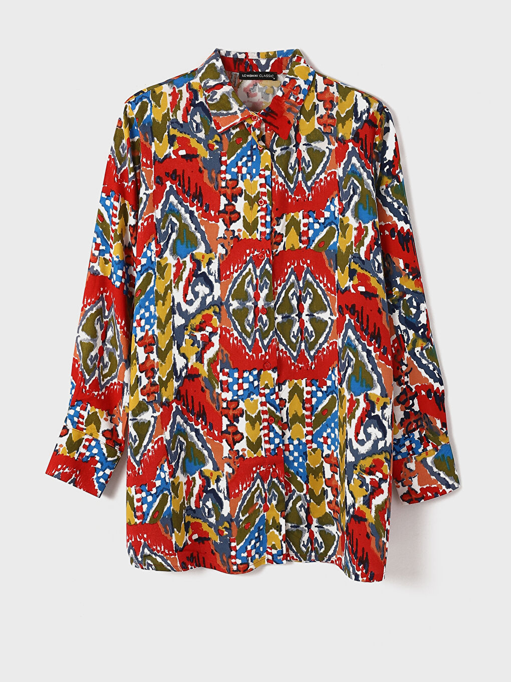 Patterned Women's Shirt Tunic