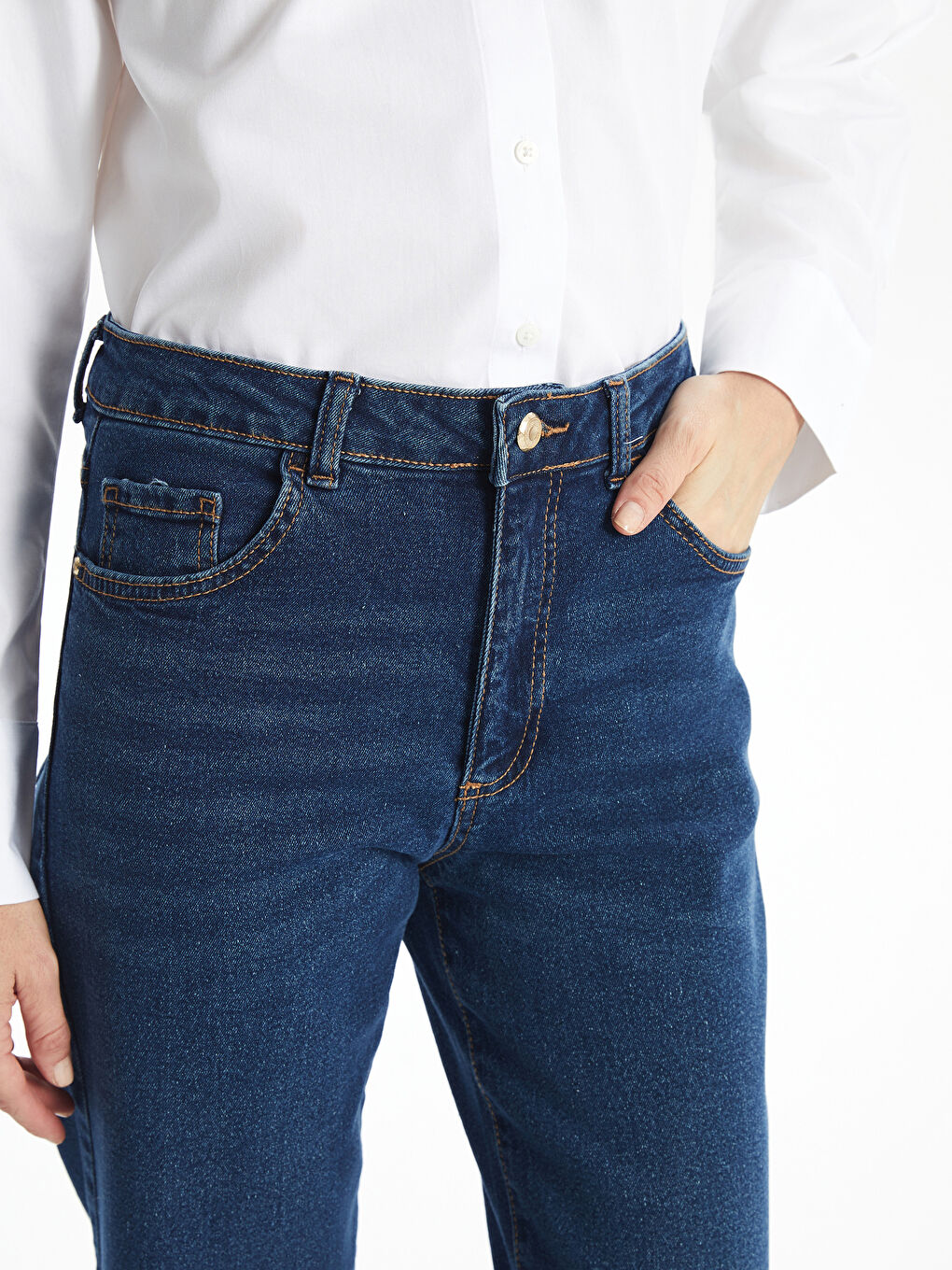 High Waisted Wideleg Women's Jeans -W4L513Z8-309