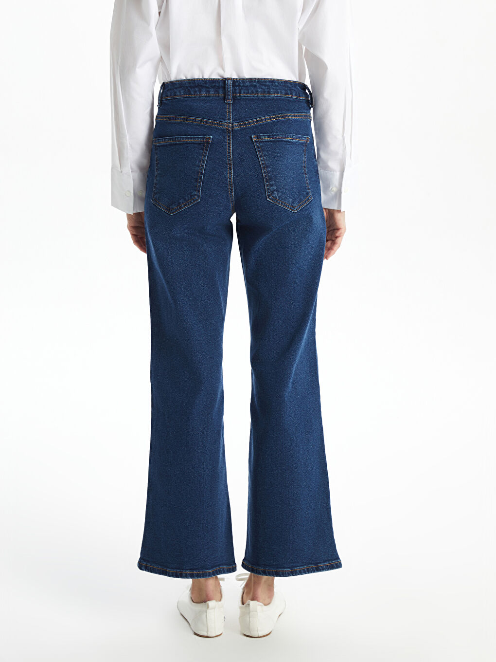 High Waisted Wideleg Women's Jeans -W4L513Z8-309