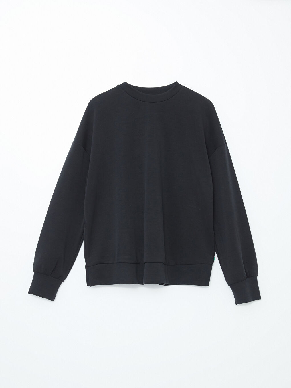 LCW Vision Antrasit Bisiklet Yaka Oversize Kadın Sweatshirt - 4