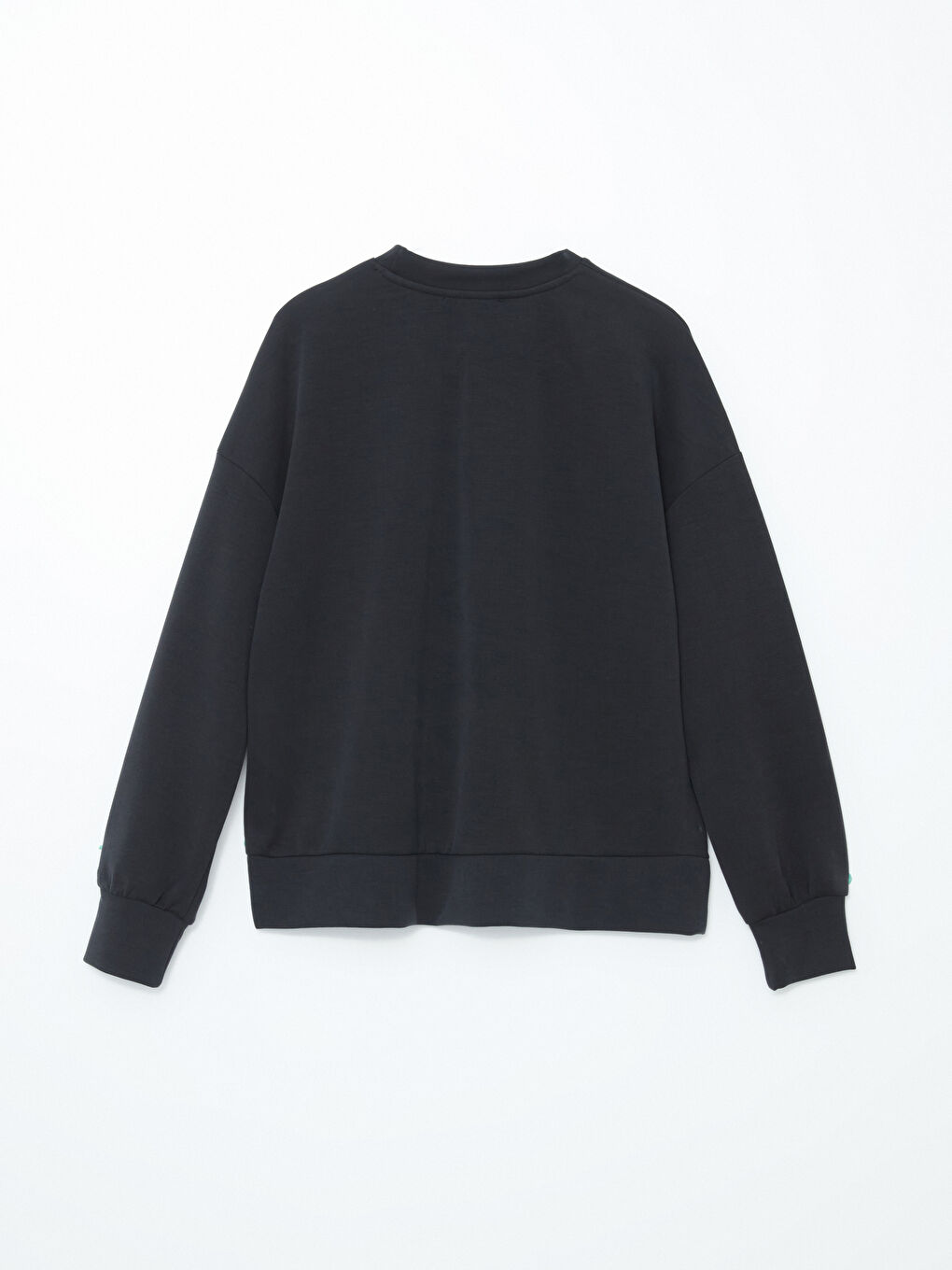 LCW Vision Antrasit Bisiklet Yaka Oversize Kadın Sweatshirt - 5