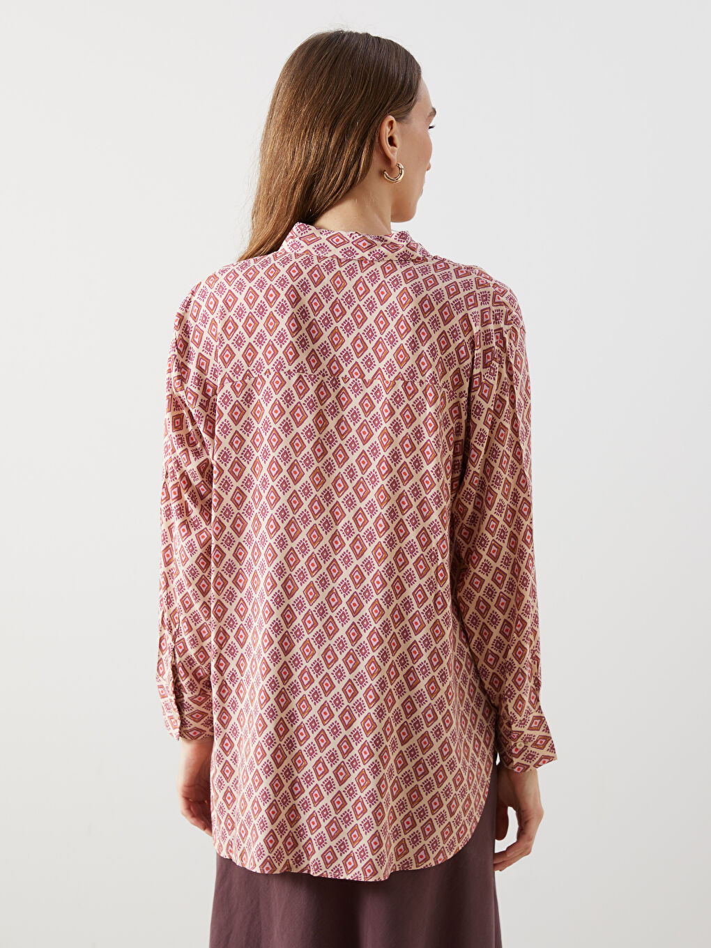 Patterned Women's Shirt -W4L521Z8-LQB