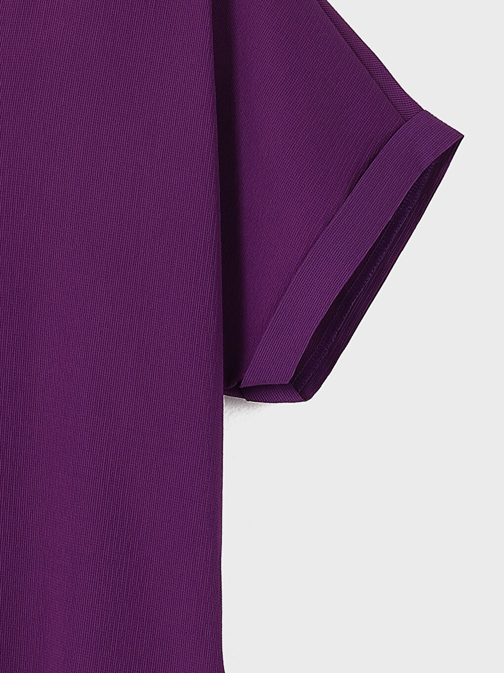 V-Neck Textured Women's Blouse -W4L522Z8-VEL