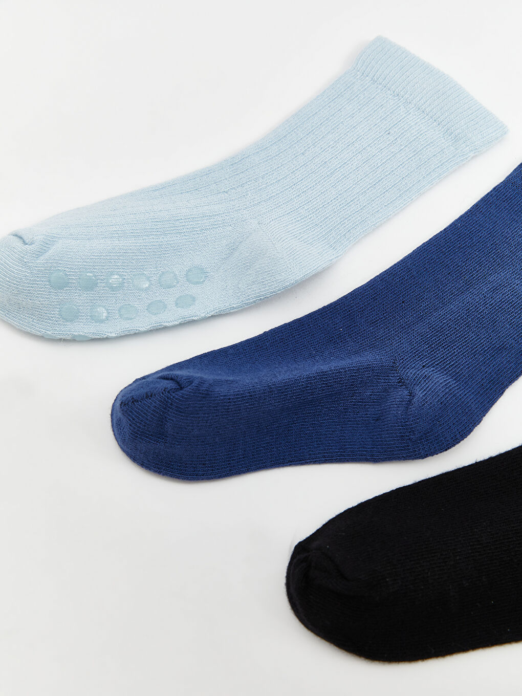 Karışık Basic Erkek Bebek Soket Çorap 3'lü-1