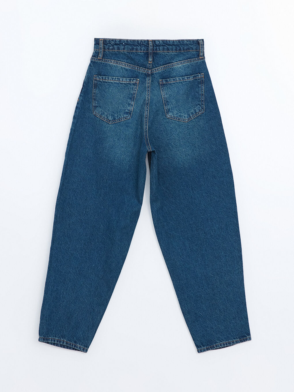 LCW Jeans Koyu Tonlama Rodeo Balloon Fit Kadın Jean Pantolon - 5