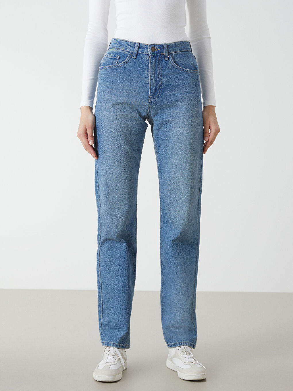 LCW Jeans Straight Fit Women's Jeans -W4L615Z8-JVU