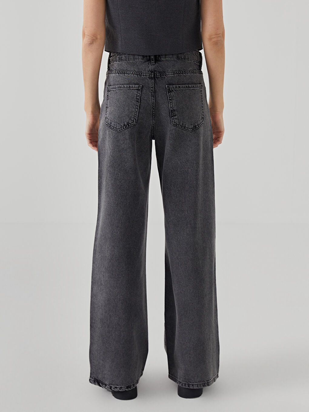 LCW Jeans Wideleg Women's Jeans -W4L617Z8-GRD