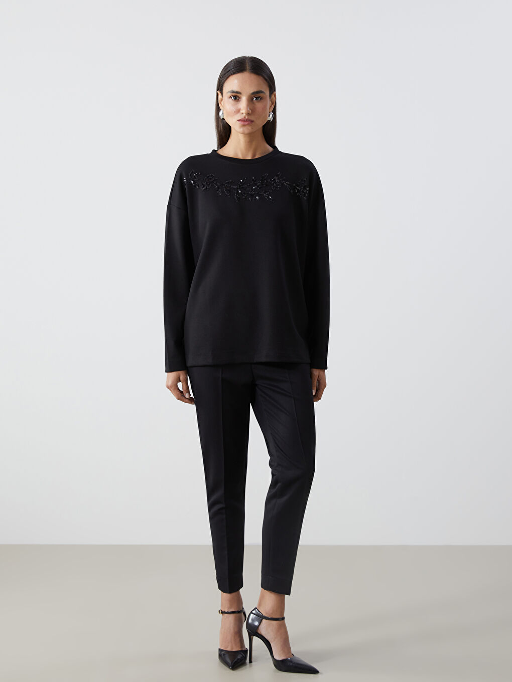 LCWAIKIKI Basic Crew Neck Printed Women's T-Shirt -W4L655Z8-CVL
