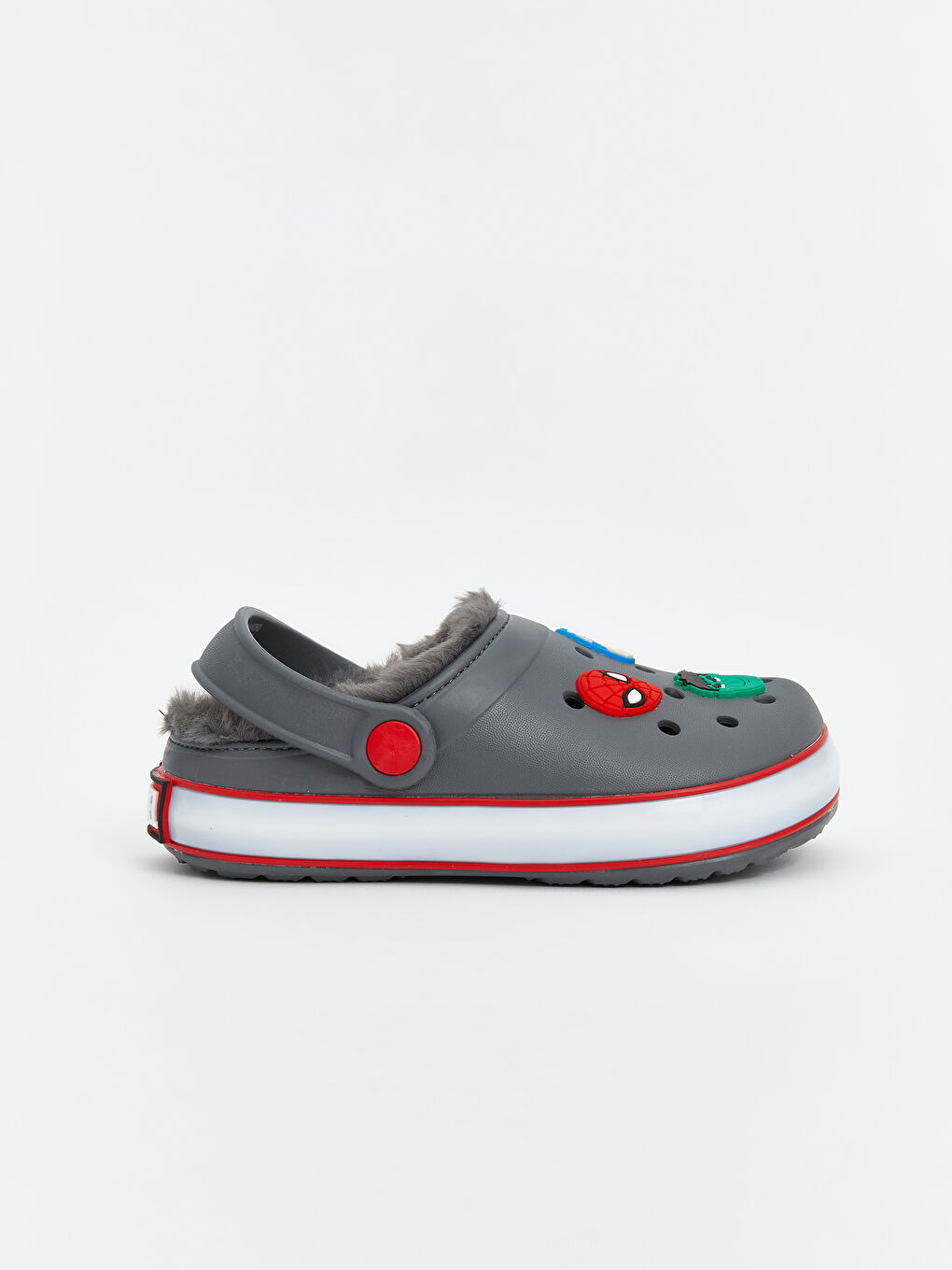 Antrasit Spider-Man Baskılı Erkek Çocuk Sandalet-2