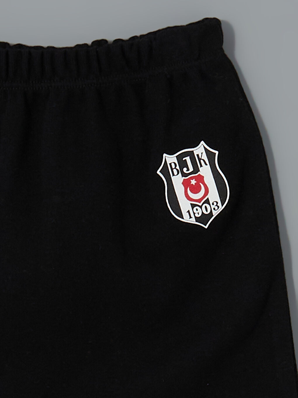 LCW baby Ekru Beşiktaş Baskılı Erkek Bebek Çıtçıtlı Body ve Pantolon 2'li - 5