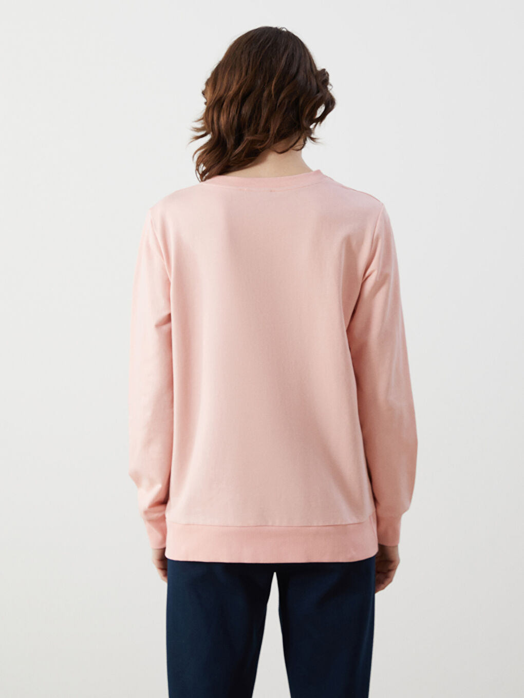 LCW Limitless Pembe Bisiklet Yaka Kadın Sweatshirt - 3