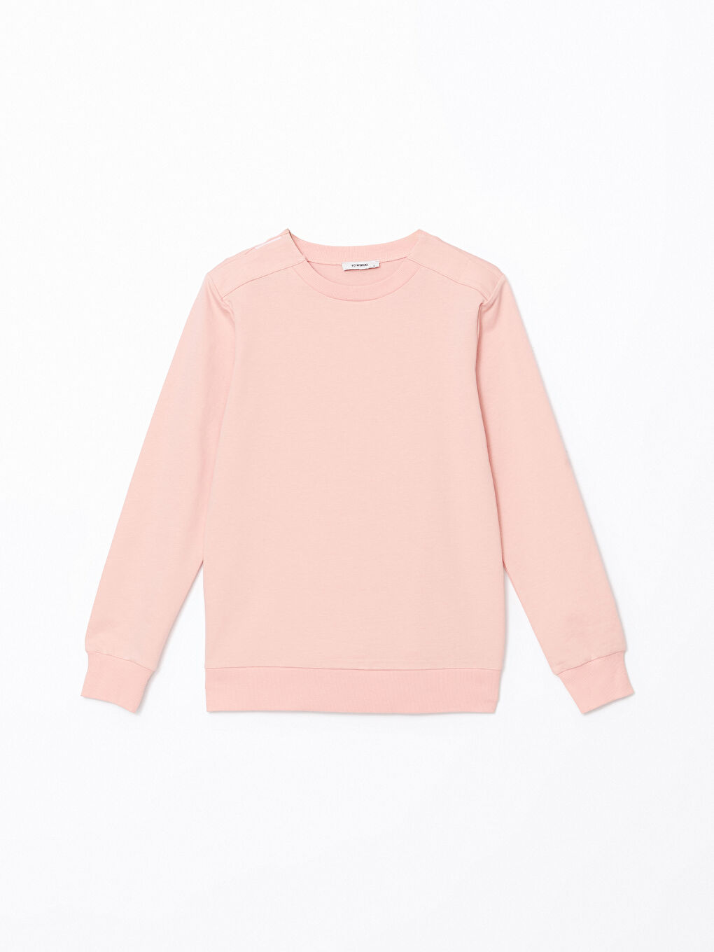 LCW Limitless Pembe Bisiklet Yaka Kadın Sweatshirt