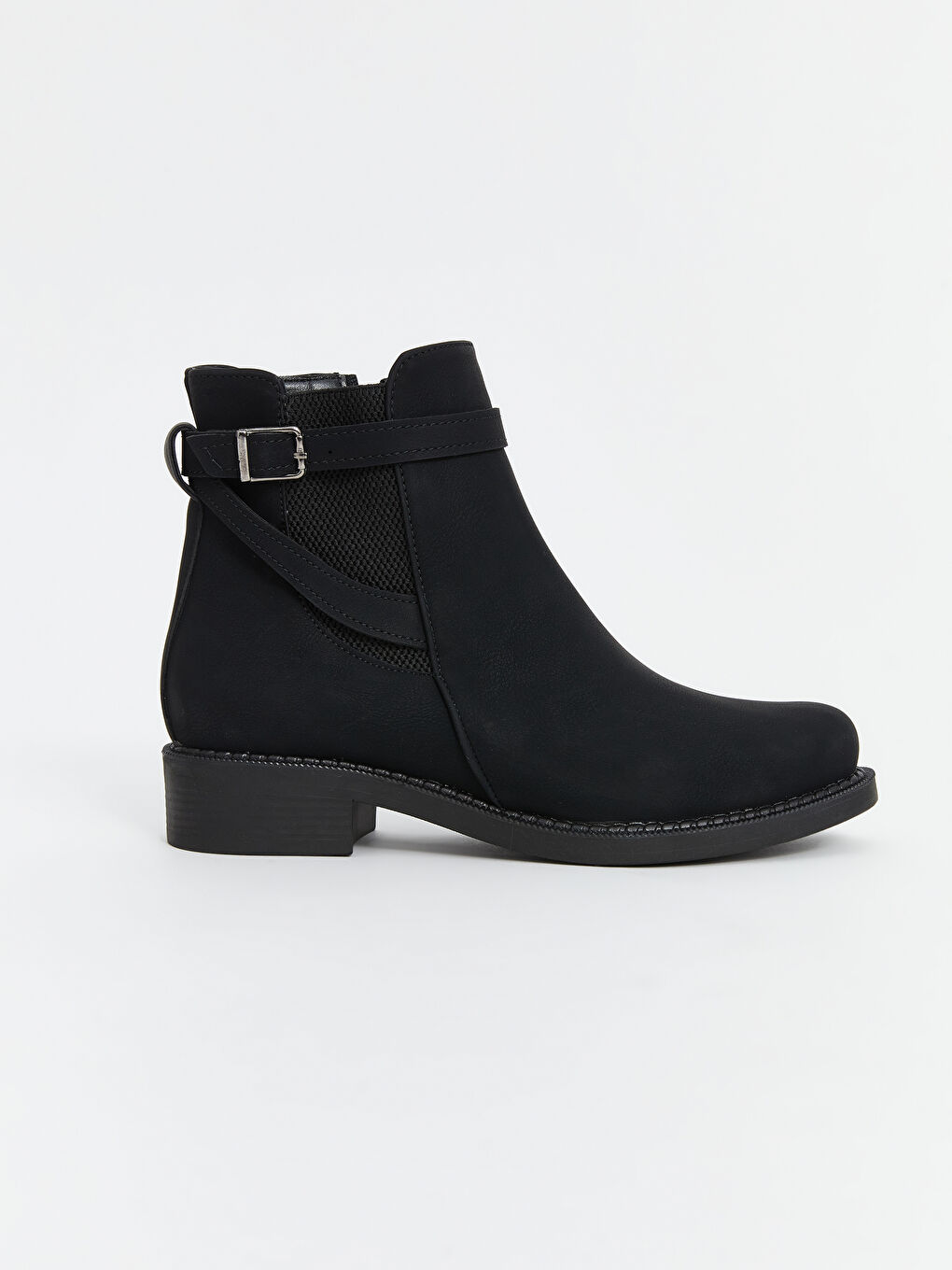 Siyah Süet Görünümlü Kadın Bot-1