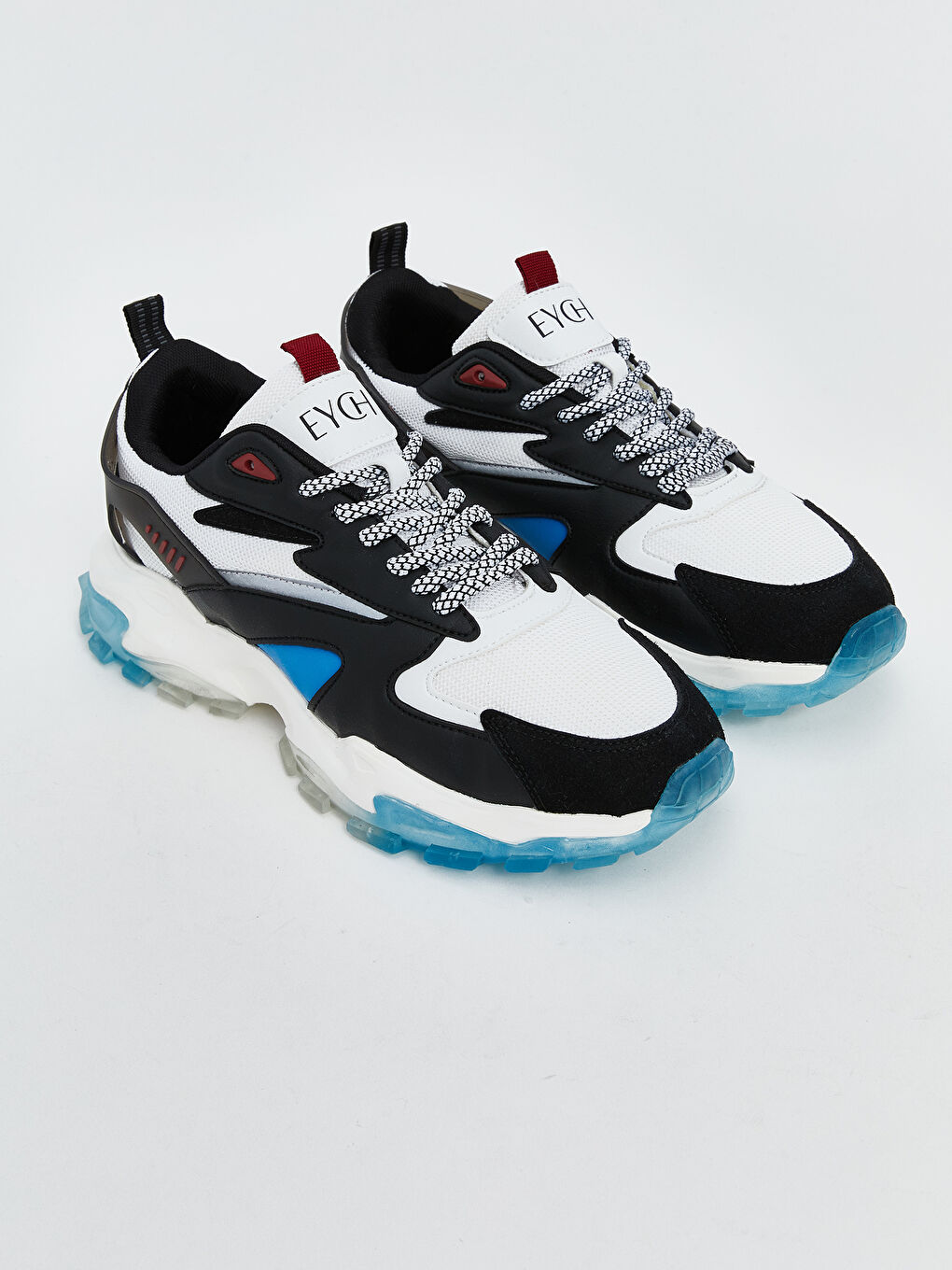 Lacivert Baskılı Bağcıklı Erkek Spor Ayakkabı