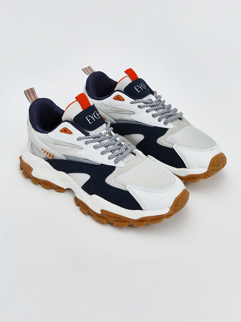 Gri Baskılı Bağcıklı Erkek Spor Ayakkabı