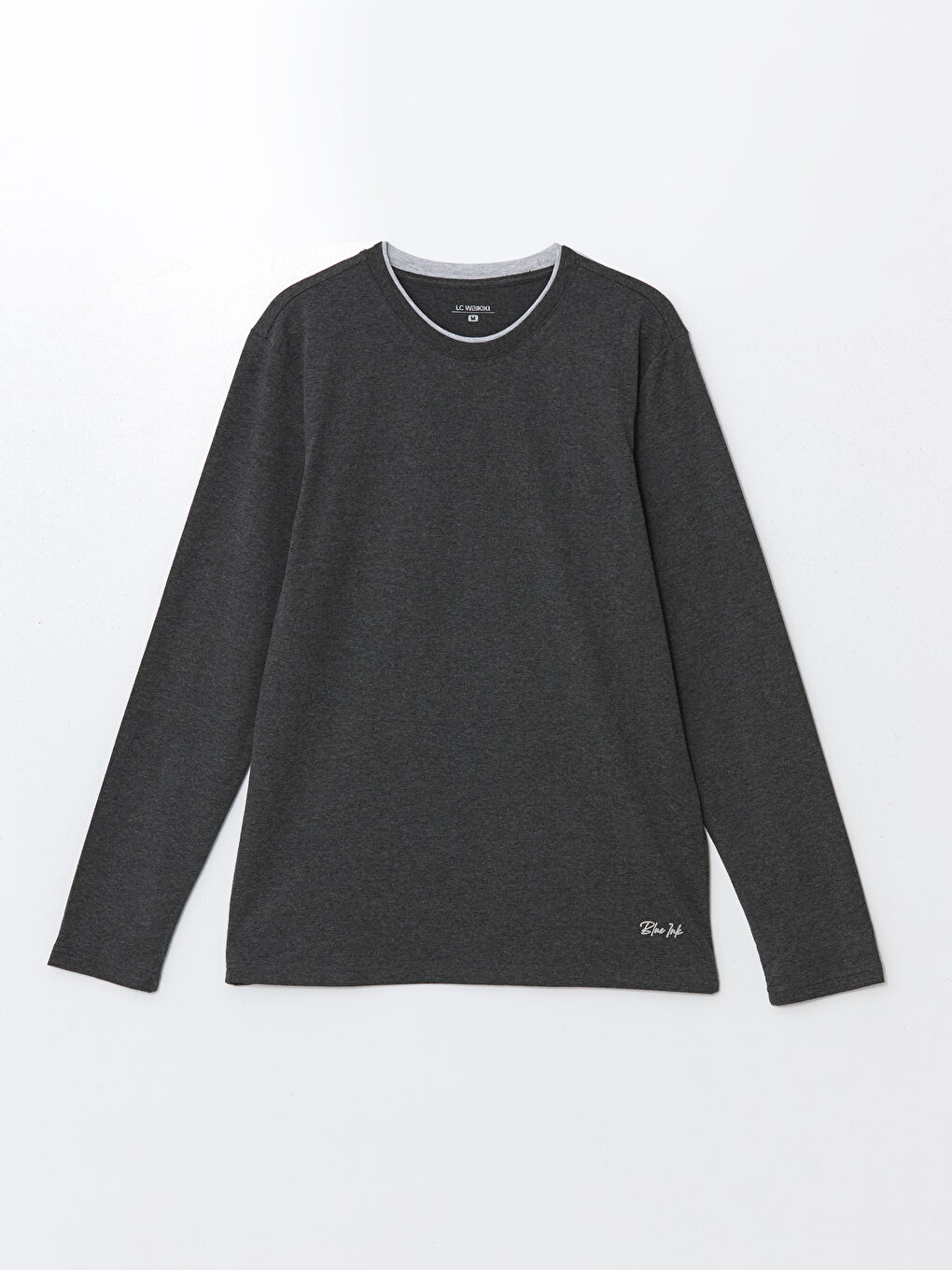 Crew Neck Long Sleeve Men's Pyjama Top -W50103Z8-DW2
