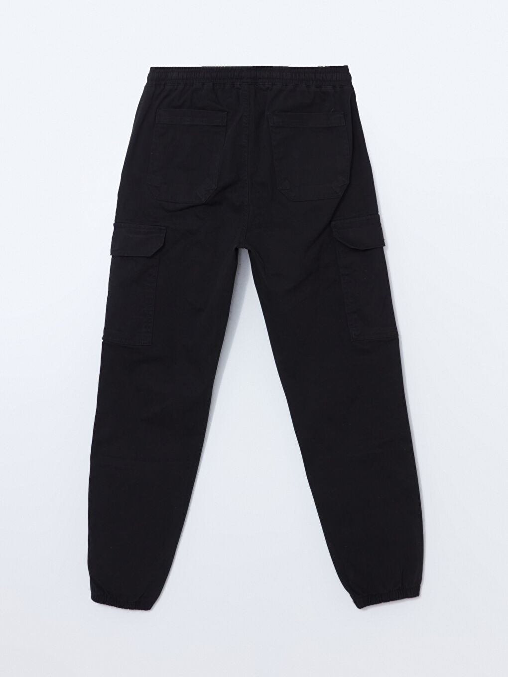 XSIDE Siyah Standart Kalıp Gabardin Erkek Jogger Pantolon - 5