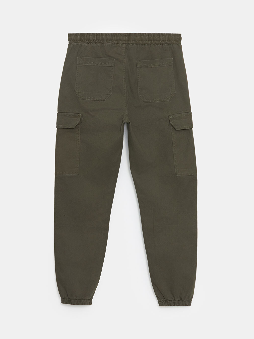 XSIDE Haki Standart Kalıp Gabardin Erkek Jogger Pantolon - 5