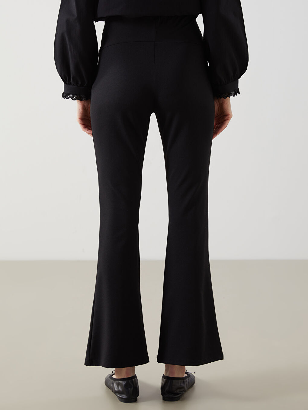 LCWAIKIKI Maternity Belly Panel Wide Leg Maternity Trousers -W4L931Z8-CVL