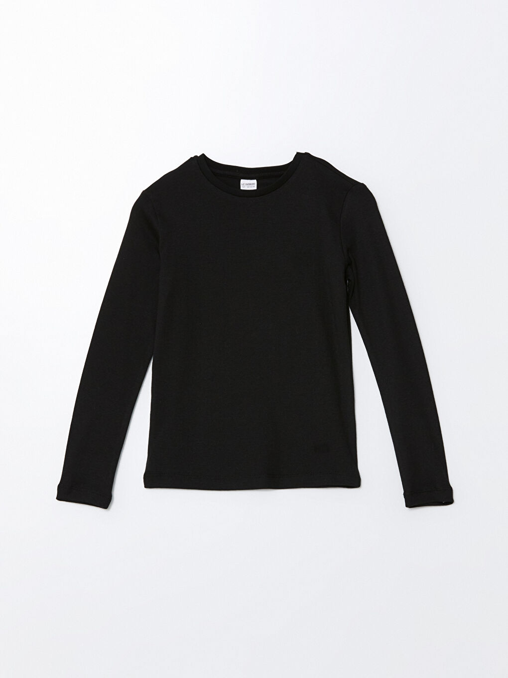 Crew Neck Long Sleeve Boys' Undershirt