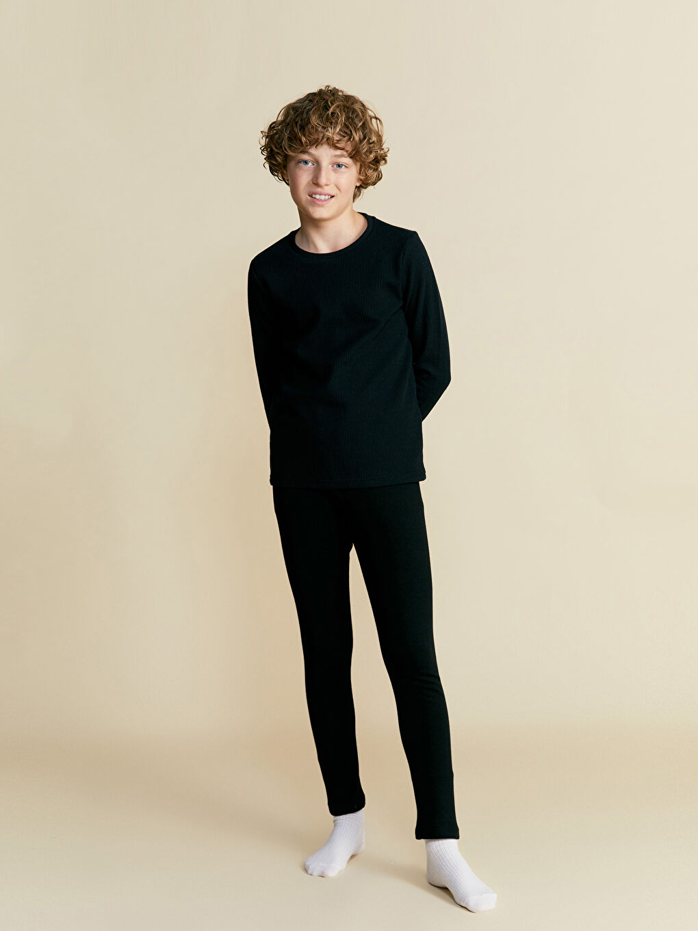 Boys' Thermal Base Layer with Elastic Waist