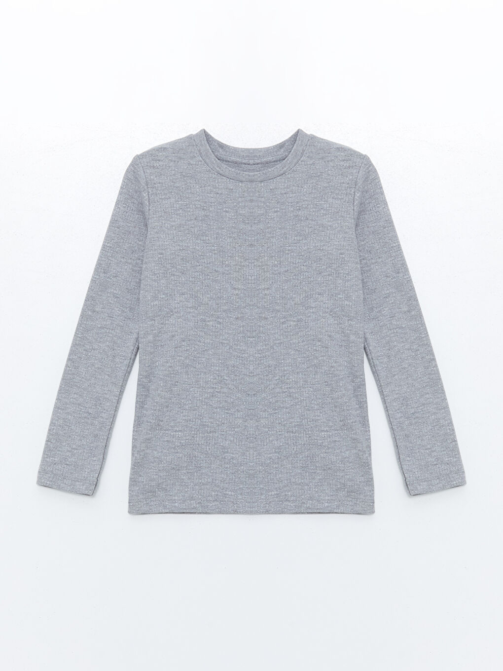 Gri Bisiklet Yaka Erkek Çocuk Termal İçlik