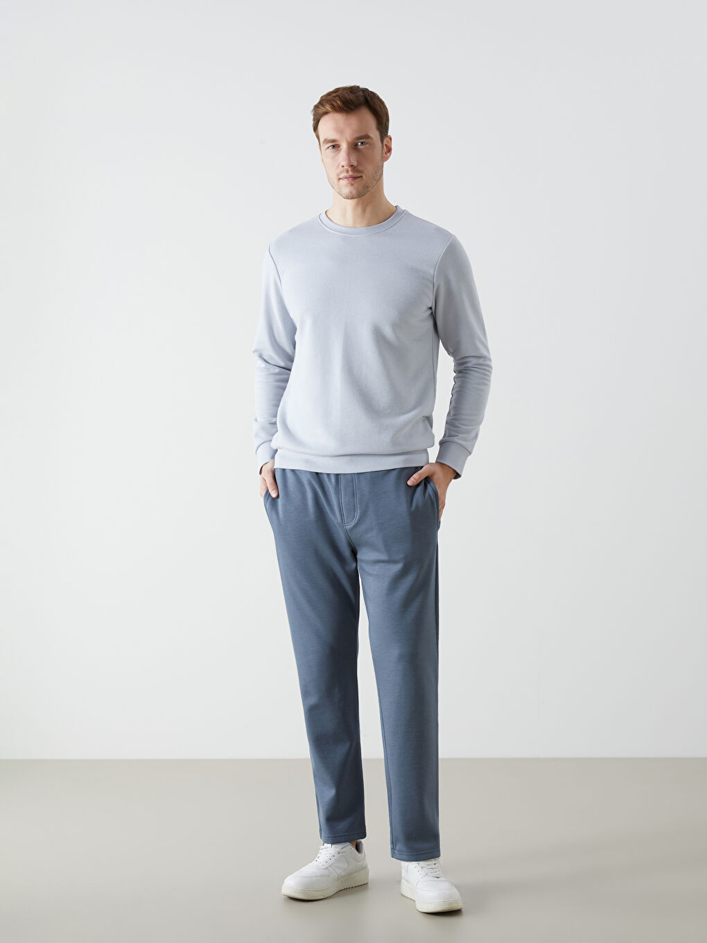 Gri Standart Kalıp Erkek Eşofman Altı