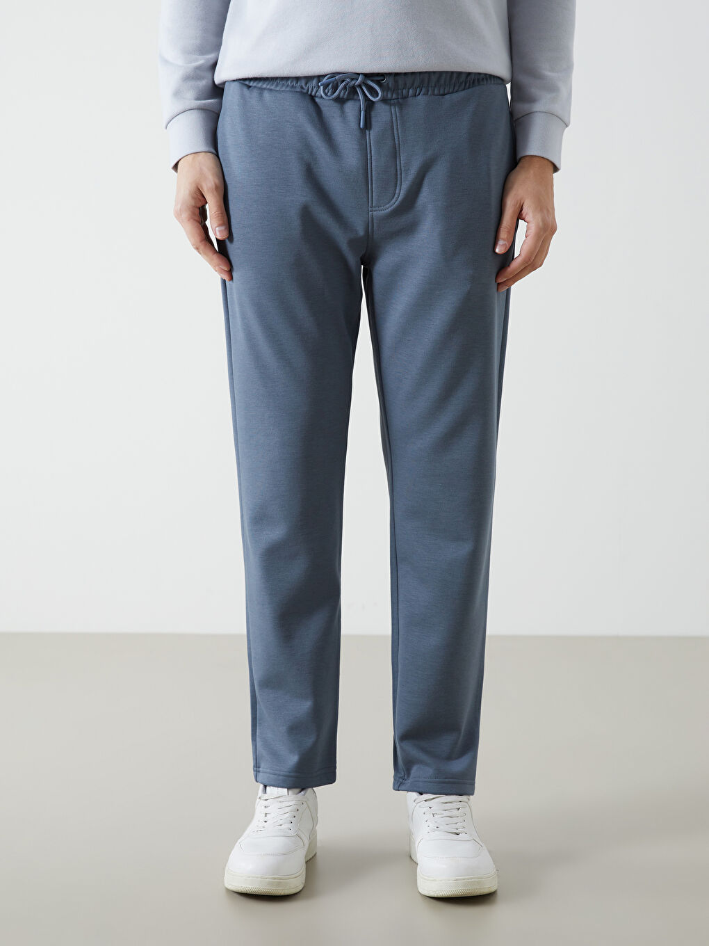 Gri Standart Kalıp Erkek Eşofman Altı-1